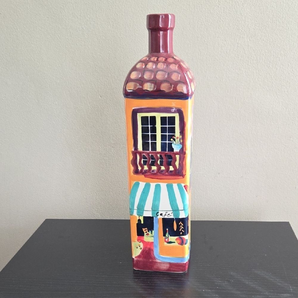 Naylor Hand Painted Olive Oil Bottle